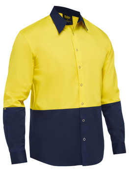 Two Tone Hi Vis Long Sleeve Shirt BS6442