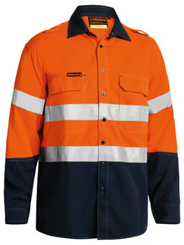 TenCate Tecasafe® Plus 580 Taped Hi Vis Lightweight FR Vented Shirt BS8098T