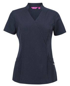 Jb's Ladies Nu Mandarin Collar Scrub Top 4SMT1