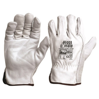 Pro Choice 12x Riggamate Natural Cowgrain Gloves - CGL41N