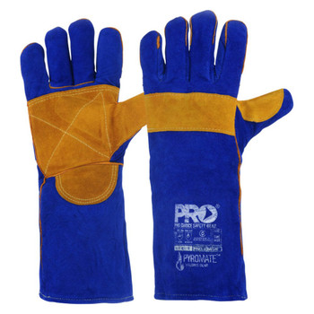 Pro Choice 6x Pyromate Blue Heeler - Blue & Gold Kevlar Large- KBW16E