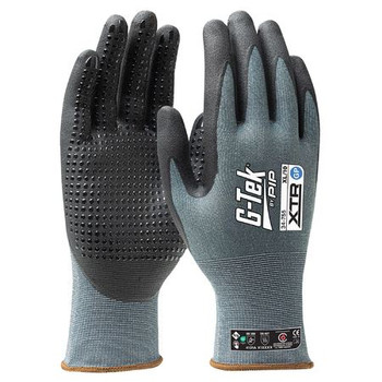 G-Tek 12x XTR 15G GP Nitrile Dotted Glove -34-755