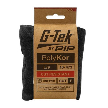 G-Tek PolyKor 13G Cut F Silicone Dip Glove -16-473 G-Tek PolyKor 13G Cut F Silicone Dip Glove -16-473
