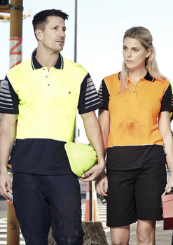 ZH236 Mens Hi Vis Moisture wicking breathable and quick dry Zone Polo