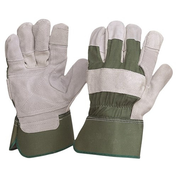 ProChoice® Green Cotton / Leather Gloves Large R99KG pk 12