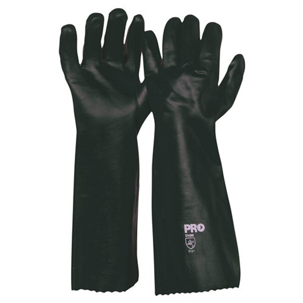 ProChoice® 45cm Green Double Dipped PVC Gloves Large PVC45DD 12pk