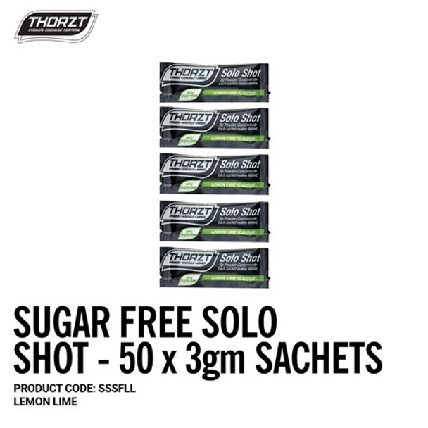 THORZT Sugar Free Solo Shot - 50 x 3gm Sachets - Lemon Lime SSSFLL