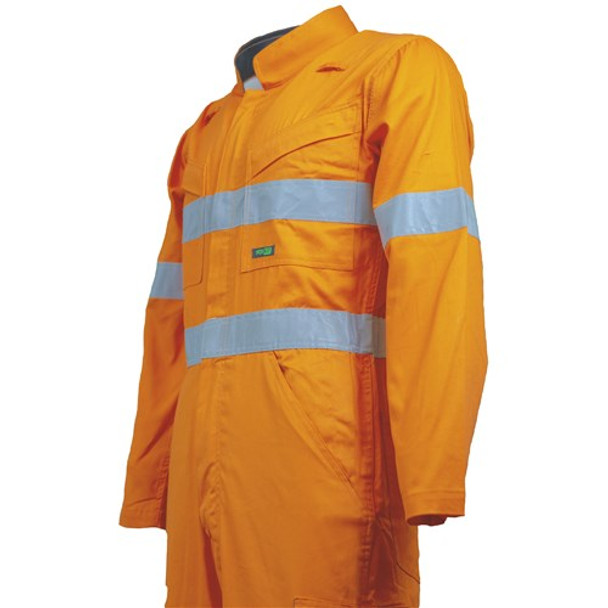 Hi-Vis 2-Tone Tropical Lightweight Taped Coverall with Zip Closure 4005