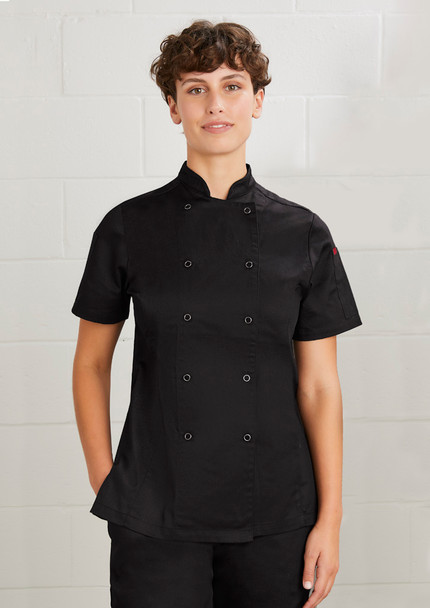 Zest Ladies S/S Vented Chef Jacket CH232LS