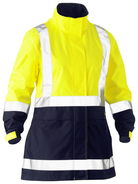 Women's Taped Hi Vis Recycled Rain Shell Jacket BJL6766T