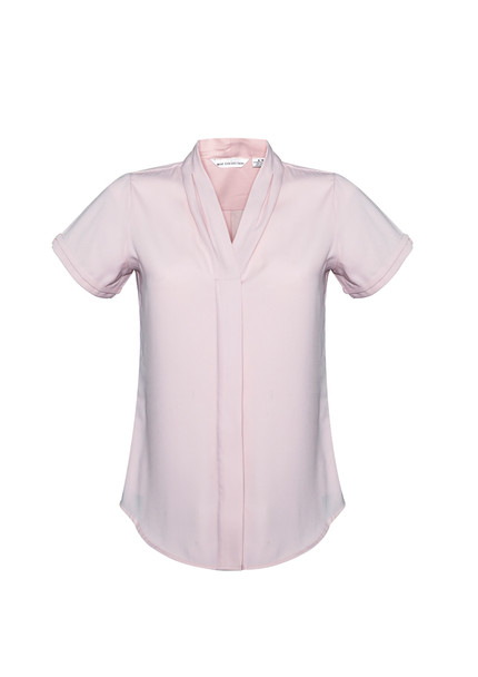 Clearance Ladies Madison Short SleeveS628LS - Blush Pink