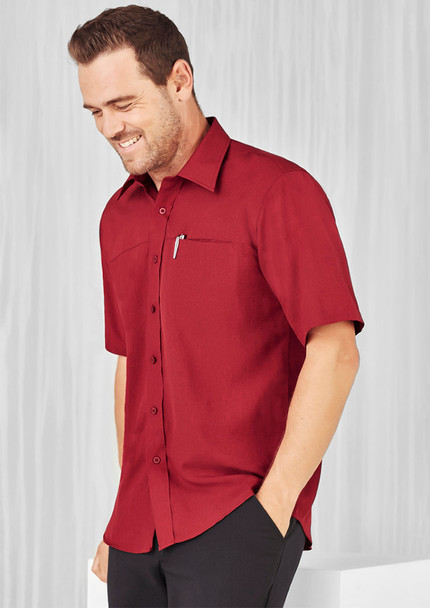 Clearance  Mens Plain Oasis Short Sleeve Shirt SH3603