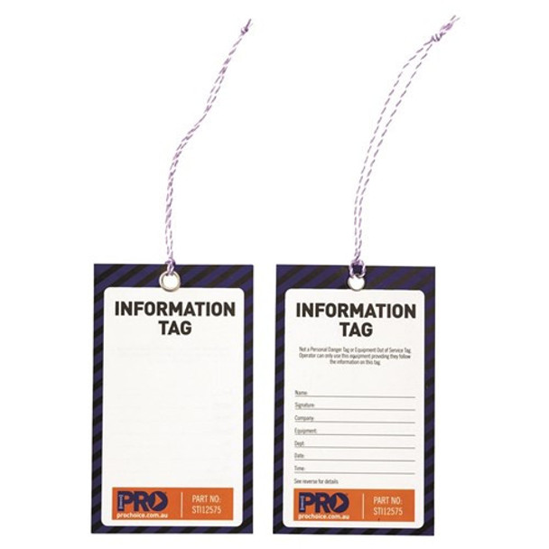 ProChoice® Safety Tag -125mm X 75mm Information (Blank) STI12575 Each