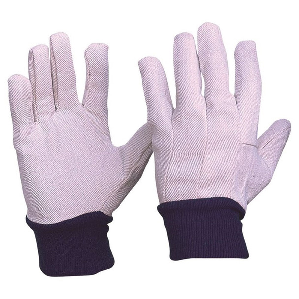 Pro Choice 12x Cotton Drill Blue Knit Wrist Gloves Mens Size - CDB10