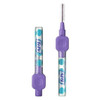 TePe Large 1.1mm Purple Interdental Brush with cap on and off