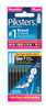 Interdental brushes in black with size 7 bristles, arranged in a 10-pack, designed for cleaning between medium-sized tooth gaps, braces, and dental appliances. View of the package.