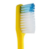 Tepe Nova Toothbrush - Extra Soft detailed view of brush head of yellow toothbrush
