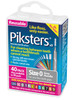 Piksters Silver Size 0  Xfine Interdental Brushes – 40 Pack | Ultra-Fine Antibacterial Bristles for Tight Spaces, Braces, Implants & Bridges | Professional Dental Plaque Remover | Flexible, Durable, Easy-Grip Handle view of box of Piksters