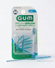 GUM Go-Betweens Proxabrush Wide Refills #614 - 8 brushes view of front of box and an individual proxabrush refill brush
