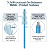 GUM Proxabrush go-betweens refills - product features infographic