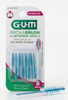 GUM Go-Betweens Proxabrush Moderate Refills #612 - Tapered - 8 Pack view of the front of the package and a single moderate proxabrush refill brush