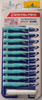 DentalPro Size 4 -Medium I-Shape Blue Interdental Brushes 10-Pack view of package and brushes