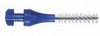 Paro ISOLA F, X-Fine, Blue, Cylindrical, 3 mm Interdental Brushes - Art 1041 horizontal view of interdental brush