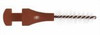 Paro ISOLA F, Fine, Red, Tapered, 3/7 mm Interdental Brushes - Art. 1046 horizontal view of interdental brush