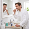 Jordan Dental Thin Sticks - view of a man using then in a bathroom