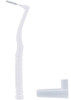 DentalPro Size 1 (SSS) White L-Shaped Interdental Brushes 10- Bulk Pack zoomed view of interdental brush and cap