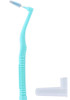 DentalPro Size 4 (M) L-Shaped Interdental Brushes 10 - Bulk Pack zoomed view of single brush and cap