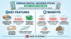 Jordan Dental Wooden Sticks – Mint, Extra Thin (105 Count) -infographic of features