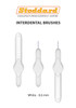 Stoddard OPTIM Soft Interdental Brushes Super Fine -1.6mm White - 25 Brushes Bulk Pack (OPTIM White Bulk)