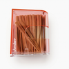 Jordan Dental Wooden Sticks Table Pack - 125 Unflavored Sticks - Regular Size in Plastic Container - Made in Norway. View of container only