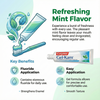 Colgate Gel-Kam 0.4% Stannous Fluoride Gel - Mint Flavor - 4.3 oz Tube - Infographic of gel kam features.