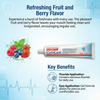 Refreshing Fruit and Berry Flavor gel kam fluoride gel - infographic of its features