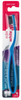 CleanCurl Edel+White 3D SOFT CURL Implant and Gum Care Toothbrush - Revolutionary 300% Efficient Design - Triple-Action Cleaning - Soft Bristles for Sensitive Teeth - Ergonomic Pressure-Absorbing Handle - 2020 GOOD DESIGN® Award Winner - Swiss Dental Precision for Implants and Gum Health view of blue toothbrush