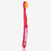 Edel+White Flosser ULTRA-SOFT Children's Toothbrush view of pink toothbrush