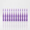 DentalPro Size 6 - Extra Large I-Shape purple Interdental Brushes view of ten brushes in a row