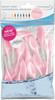 Oral Prevent Soft Smart Grip Interdental Brushes, 0.4 mm Ultra-Fine Pink Brushes, Gentle Plaque Removal for Tight Spaces, Orthodontics & Bridges, Ergonomic Non-Slip Handle, 24-Count Bulk Pack - Made in Germany