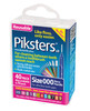 Piksters Navy Blue Size 000 Ultra Fine Interdental Brushes – 40 Pack with Ultra-Thin Soft Bristles, Flexible Durable Wire, Precise Cleaning of Ultra-Narrow Spaces Between Teeth, Braces, Implants, and Sensitive Gum Care |Dentist-Recommended View of 40 pack from an angle
