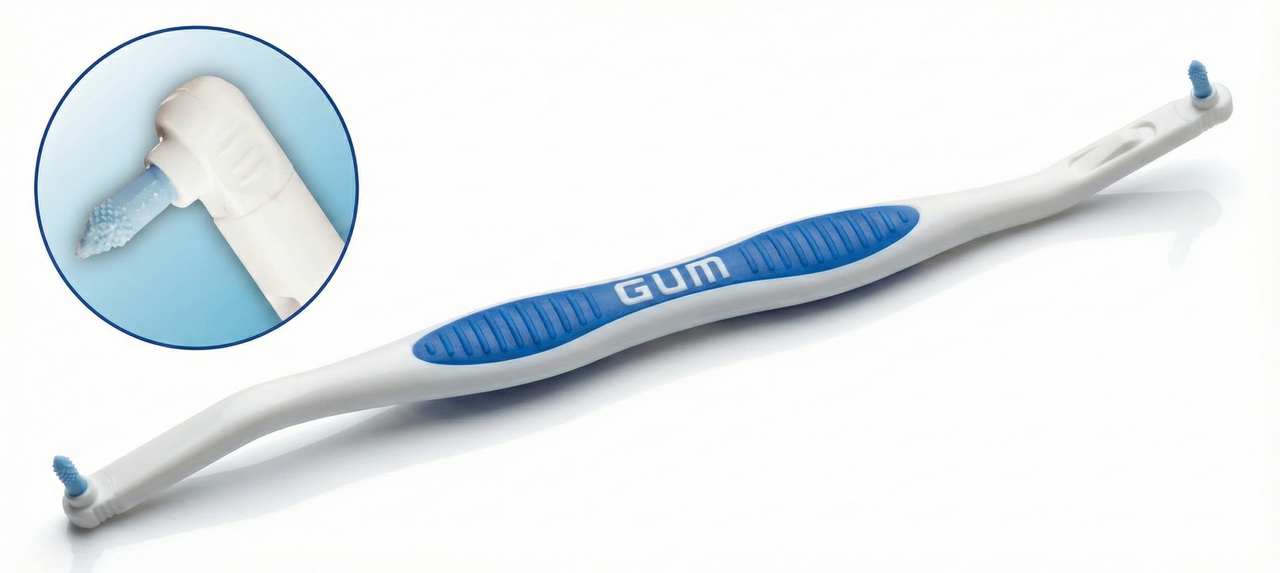 GUM® Snap-On 642 Sulcus Brush - Precision Gumline Cleaning for Gum