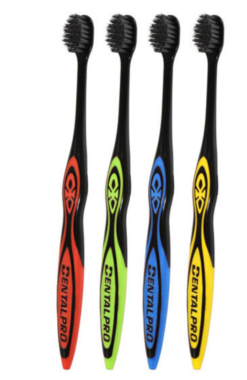 DentalPro Black Soft UltraSlim Ultra-Compact head C21 Toothbrush
