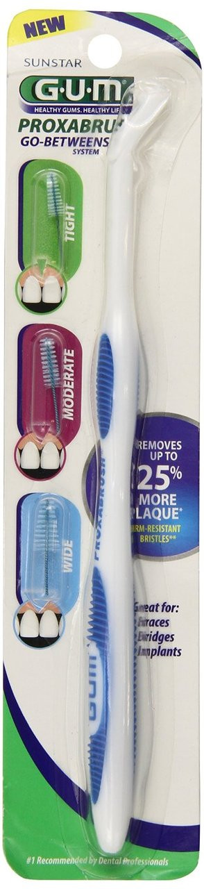 GUM GoBetweens Proxabrush Wide Refills 614 8 brushes KleenTeeth