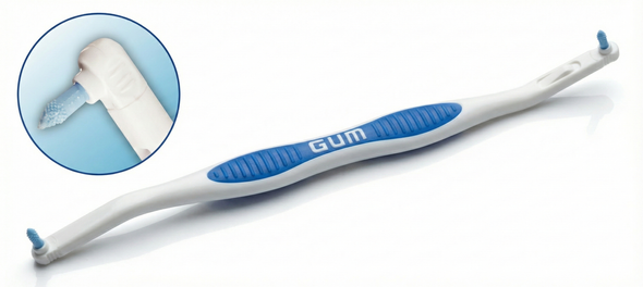 GUM Snap-On 642 Sulcus Brush - Precision Gumline Cleaning for Gum Health