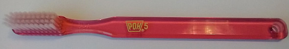 POH #5 4-Row 43 Tufted SuperSoft Toothbrush view of whole toothbrush