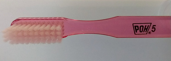 POH #5 4-Row 43 Tufted SuperSoft Toothbrush detailed view of toothbrush head