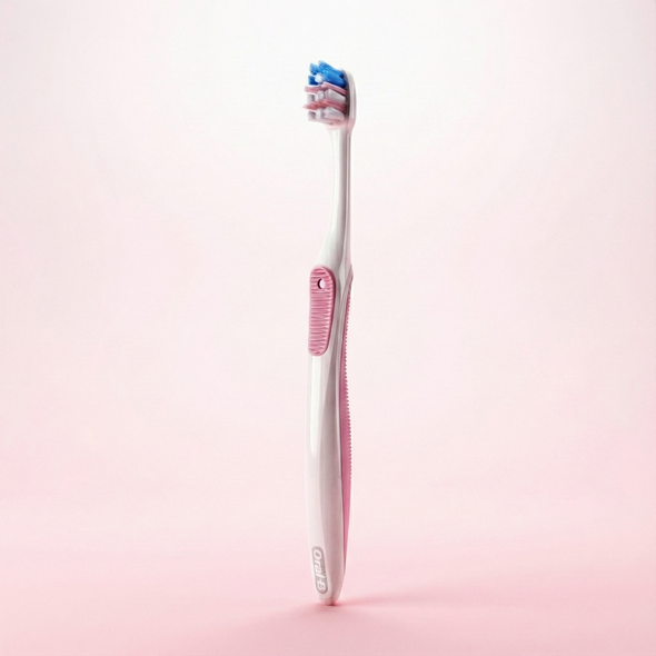 Oral-B Gum Care Extra-Soft Compact Head Toothbrush view of toothbrush