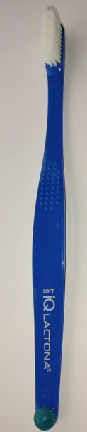 Lactona IQ+ Soft Toothbrush - view of front of lactona toothbrush