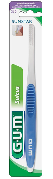 GUM 210 Sulcus Ultra Soft 2 Row Toothbrush